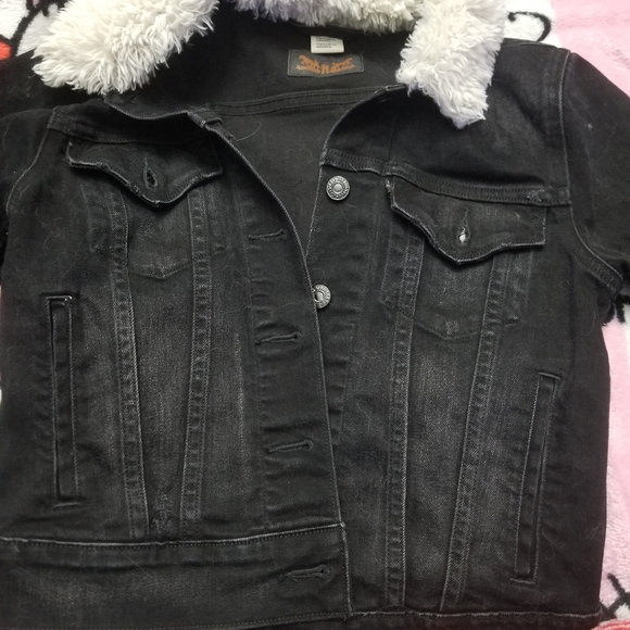 Levi's jean / denim sherpa jacket ꔫ - Picture 4 of 8